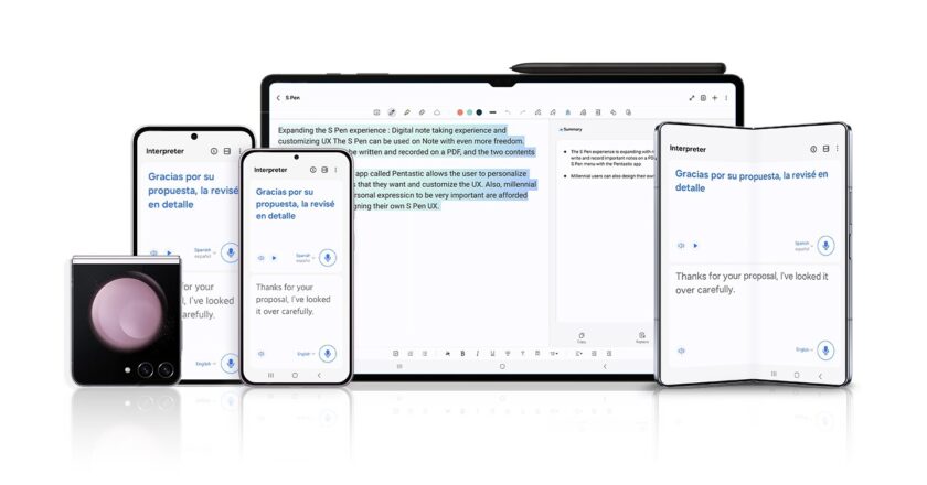 Galaxy AI llega a las series Galaxy S23, Z Fold5, Z Flip5 y Tab S9