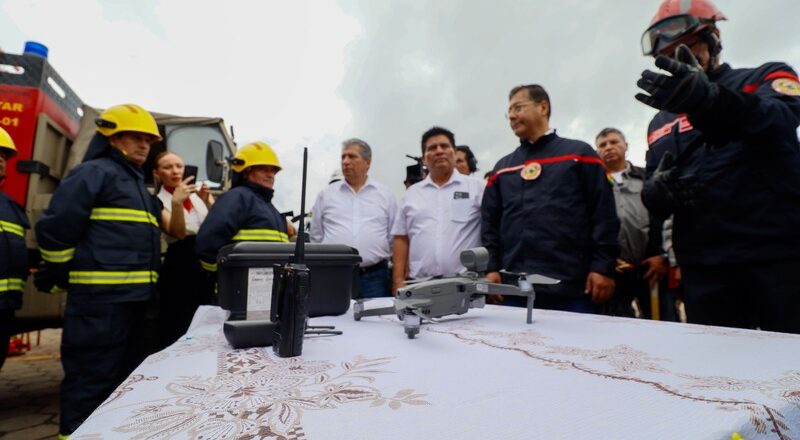 Comando de Respuesta se fortalece con drones, carros bomberos y otros equipamientos para atención ante eventos adversos