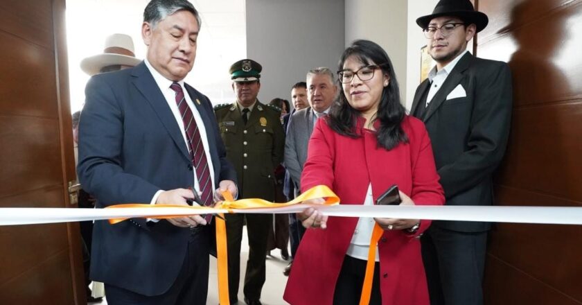 Fiscal General inaugura moderno auditorio «Justicia Libre» en la Fiscalía Departamental de Potosí