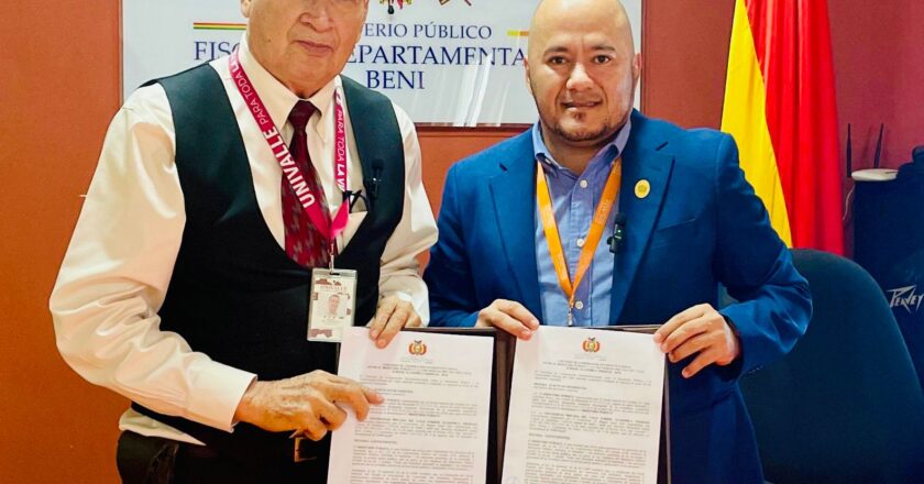 Estudiantes de la Universidad del Valle con sede en Trinidad podrán realizar pasantías en la Fiscalía Departamental del Beni