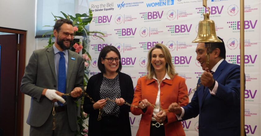 BISA Seguros refuerza su compromiso con la equidad de género como estrategia empresarial en el evento “Toque de Campana por la Igualdad de Género” de la BBV