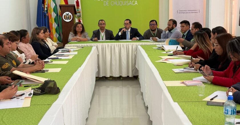 Chuquisaca: Fiscalía consensua líneas de trabajo Interinstitucional en atención de Delitos en Razón de Género