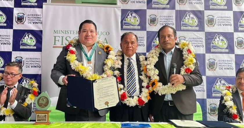 Cochabamba: Fiscal General llega a Vinto para entregar consultorios de Medicina y Psicología Forense