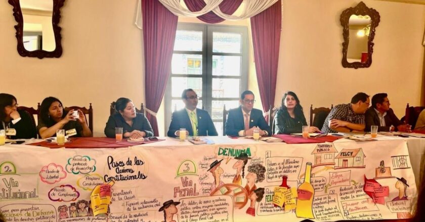 Fiscalía participa en reunión interinstitucional para el seguimiento a casos de acoso y violencia política en Chuquisaca