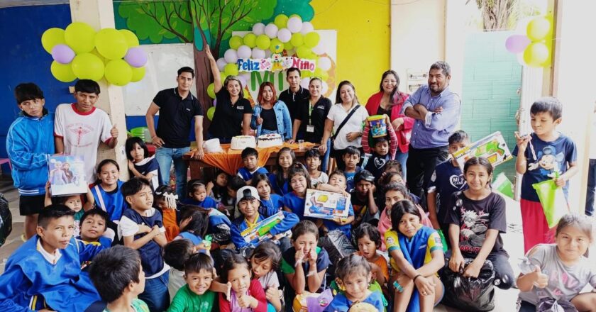 Fiscalía de Cotoca celebró a niños de la Fundación Mi Casa