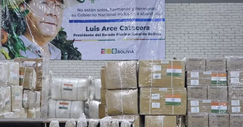Bolivia recibe ayuda humanitaria de India y Canadá tras desastres naturales
