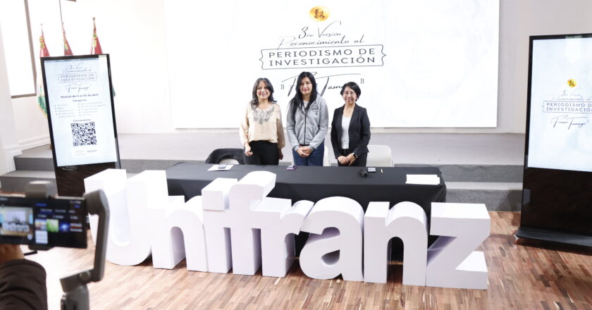 Unifranz entregará el premio “Franz Tamayo” en la tercera edición del Reconocimiento al Periodismo de Investigación
