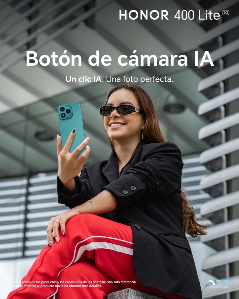 HONOR 400 Lite: Desata tu creatividad con el botón de cámara IA y Gemini