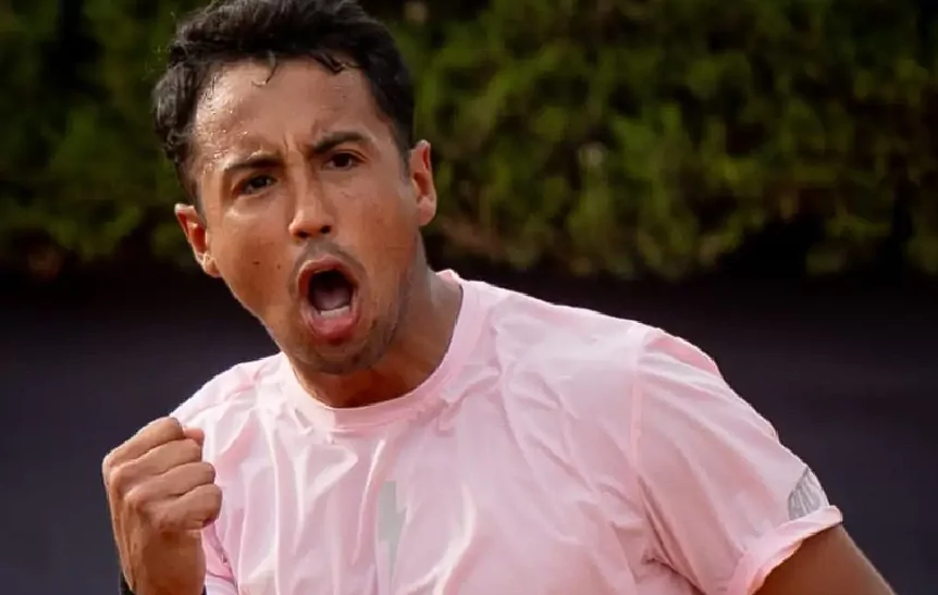 Hugo Dellien avanza a tercera ronda del Masters 1000 de Roma tras vencer al brasileño Thiago Seyboth