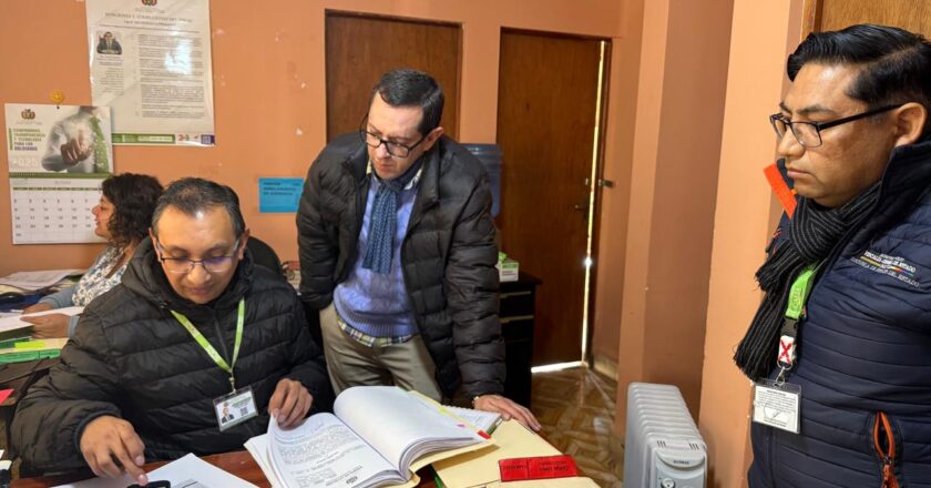 Fiscal Departamental de Chuquisaca inspecciona Asientos Fiscales de Provincias
