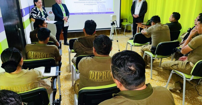 Fiscalía capacita a policías de DIPROVE en lineamientos estratégicos de investigación de hechos de sustracción de motorizados