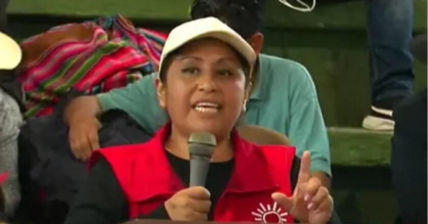 Ruth Nina lanza amenaza en ampliado del “evismo”: “El 17 de agosto van a contar muertos, no votos”