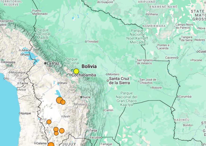 Sismo de magnitud 3,8 sacude el Chapare sin dejar daños
