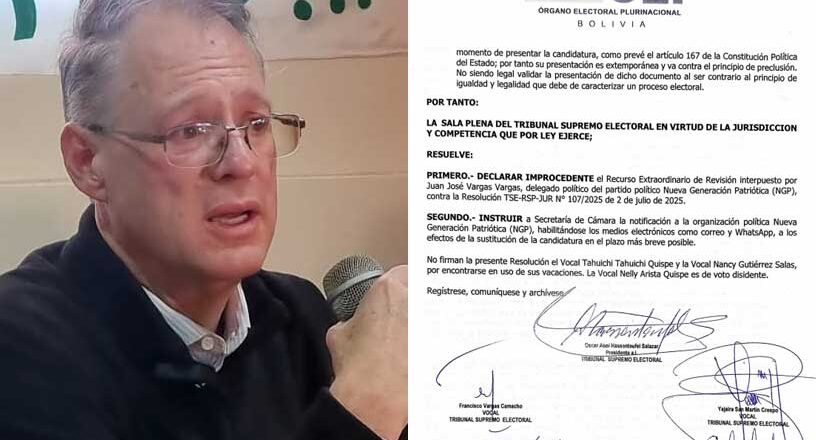 TSE rechaza habilitación de Jaime Dunn por presentar certificado fiscal fuera de plazo
